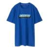 Tricou cu mânecă scurtă și imprimeu Skechers pentru bărbați, albastru