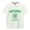 Tricou cu mânecă scurtă și imprimeu „White Green”