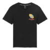 Tricou cu mânecă scurtă, imprimeu, respirabil, stil pentru cuplu, negru
