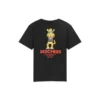 Tricou cu mânecă scurtă, imprimeu, respirabil, stil pentru cuplu, negru