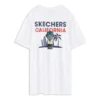 Tricou cu mânecă scurtă, imprimeu, stil pentru cuplu, alb