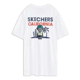 Tricou cu mânecă scurtă, imprimeu, stil pentru cuplu, alb