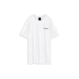 Tricou cu mânecă scurtă, imprimeu, stil pentru cuplu, alb