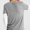 Tricou cu mânecă scurtă pentru bărbați Skechers Sport Alphabet Printing, gri