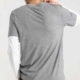 Tricou cu mânecă scurtă pentru bărbați Skechers Sport Alphabet Printing, gri