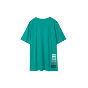 Tricou cu mânecă scurtă, respirabil, cu imprimeu lejer, pentru bărbați, Skechers, albastru