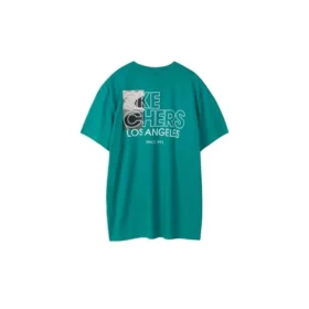 Tricou cu mânecă scurtă Skechers Printing S Knit pentru bărbați, verde