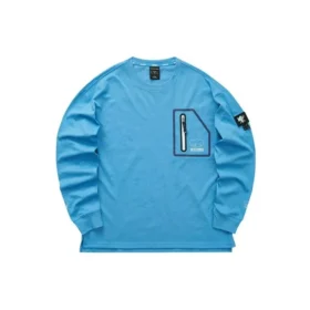 Tricou cu mâneci lungi imprimat Skechers x One Piece „Albastru Maro Galben Negru”