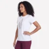 Tricou cu mâneci scurte și imprimeu floral în formă de diamant
