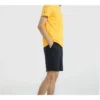Tricou cu mâneci scurte Skechers pentru bărbați, cu imprimeu alfabet, galben