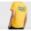 Tricou cu mâneci scurte Skechers pentru bărbați, cu imprimeu alfabet, galben