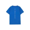 Tricou de alergare cu imprimeu literar „Albastru Alb”