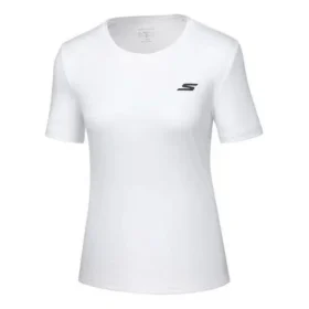 Tricou de alergare cu mânecă scurtă, alb