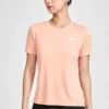 Tricou de alergare cu mânecă scurtă, din tricot, roșu