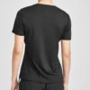 Tricou de alergare cu mâneci scurte, negru