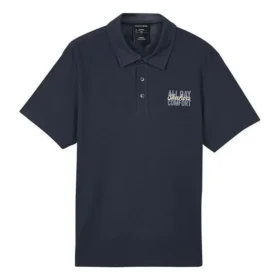 Tricou polo casual cu litere „Negru Alb”