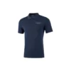 Tricou polo casual cu mânecă scurtă și imprimeu cu litere „Navy”