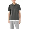 Tricou polo cu imprimeu „Gri Alb”