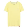 Tricou sport casual cu imprimeu, mânecă scurtă, galben