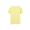 Tricou sport casual cu imprimeu, mânecă scurtă, galben