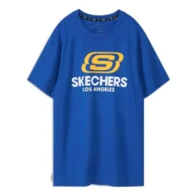 Tricou sport casual pentru bărbați cu mânecă scurtă, albastru