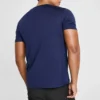 Tricou sportiv de antrenament pentru bărbați Skechers, cu mâneci scurte, albastru