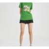Tricou verde cu mânecă scurtă Sailor Moon Crossover SS20
