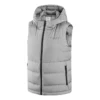 Vestă casual cu glugă din puf „Grey”