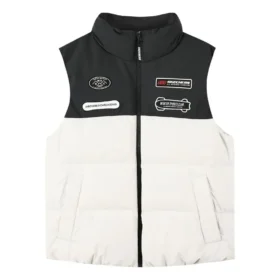 Vestă casual din puf „Black White”