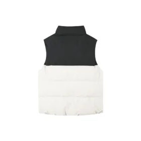 Vestă casual din puf „Black White”