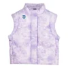 Vestă casual din puf „Violet Alb”