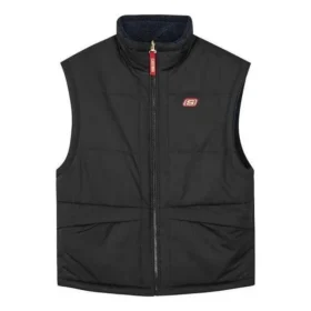 Vestă reversibilă cu blocuri de culoare din seria CNY „Negru Roșu Galben”