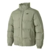 Waterproof jachetă cu imprimeu cu litere „Olive Green”