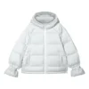 WMNS) Jachetă cu glugă și mâneci lungi, cu fermoar, Skechers „Alb”